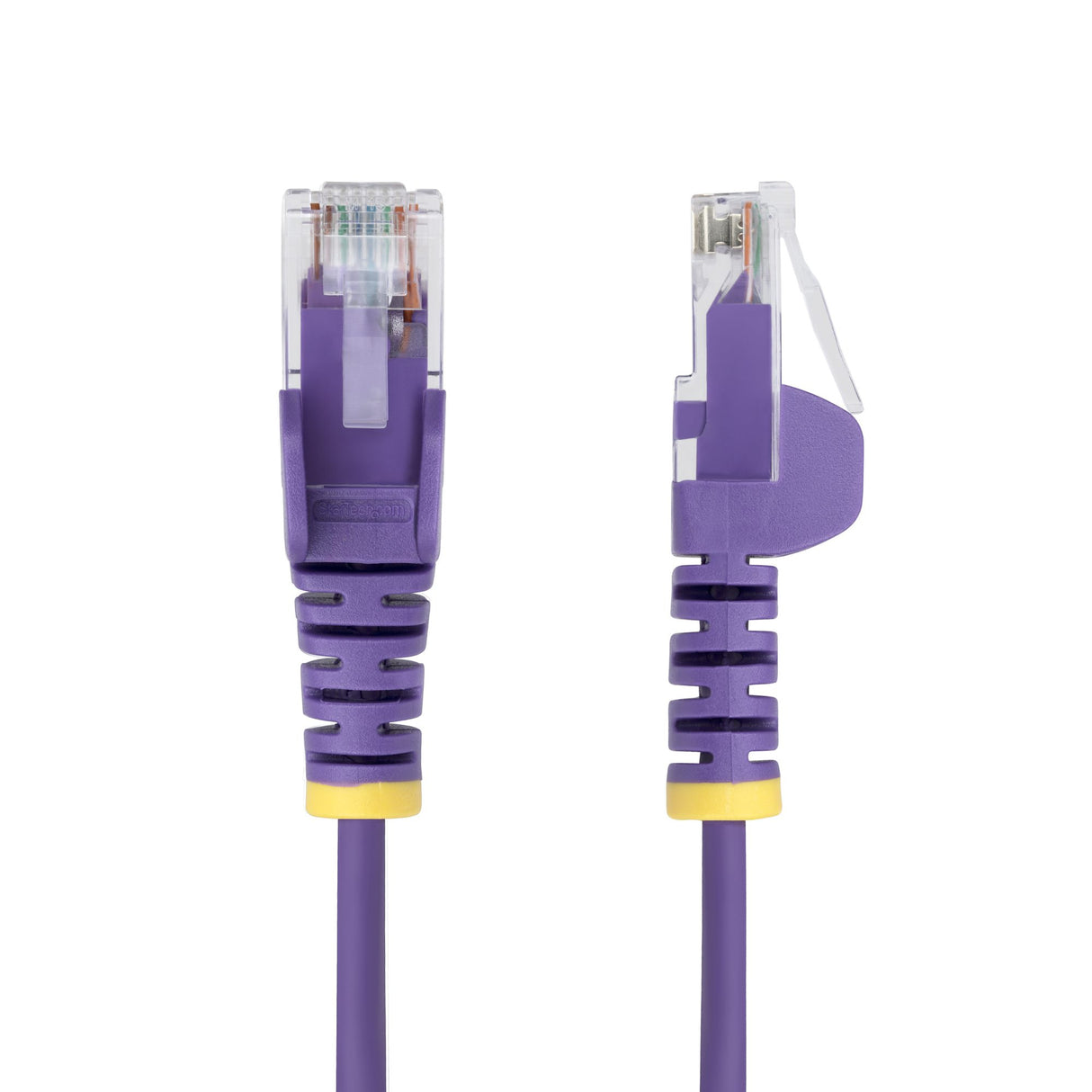 StarTech.com 5ft Purple Slim CAT6 Ethernet Cable, Snagless, 100W PoE, UTP, LSZH, 28AWG Pure Bare Copper Wire, Slim RJ45 Network Patch Cord w/Strain Reliefs, Individually Tested
