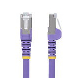 StarTech.com 7ft Purple CAT6a Ethernet Cable, Snagless RJ45, 10GbE, 100W PoE++, S/FTP, LSZH, 27AWG Pure Bare Copper Wire, 500MHz, Shielded Network Patch Cord w/Strain Reliefs, Individually Tested/ETL Verified