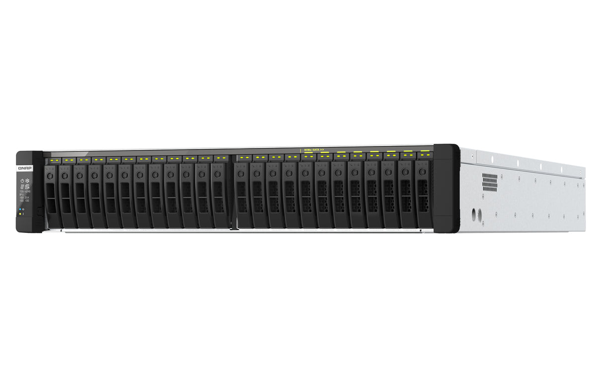 QNAP TDS-h2489FU NAS Rack (2U) Intel Xeon Silver 4314 512 GB DDR4 0 TB QuTS hero Black, Silver