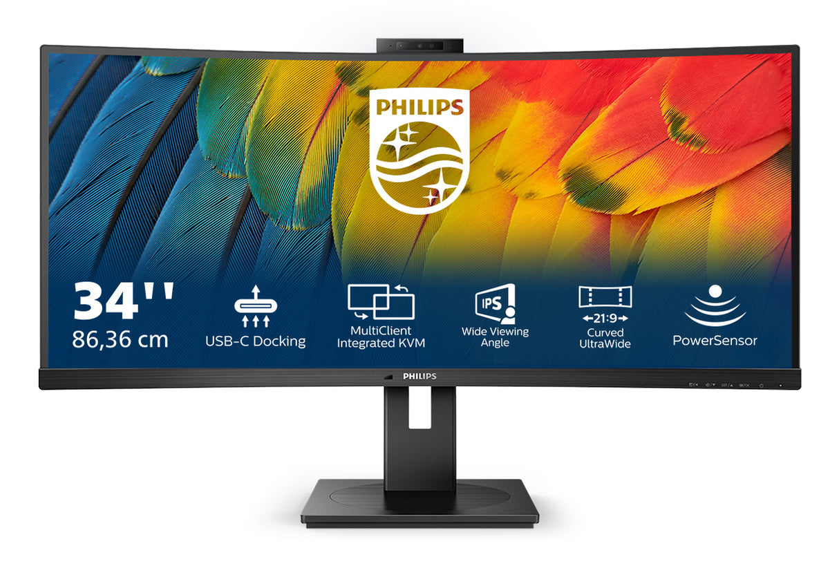 Philips 5000 series 34B1U5600CH/27 computer monitor 86.4 cm (34") 3440 x 1440 pixels Wide Quad HD LCD Black