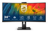 Philips 5000 series 34B1U5600CH/27 computer monitor 86.4 cm (34") 3440 x 1440 pixels Wide Quad HD LCD Black