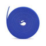 StarTech.com 4-pack 15ft (4.6m) Hook and Loop Roll, 0.5in Wide, Blue, Cut-to-Size Reusable Cable Ties, Fastener Tape, Adjustable Fabric Wraps, Bulk Roll
