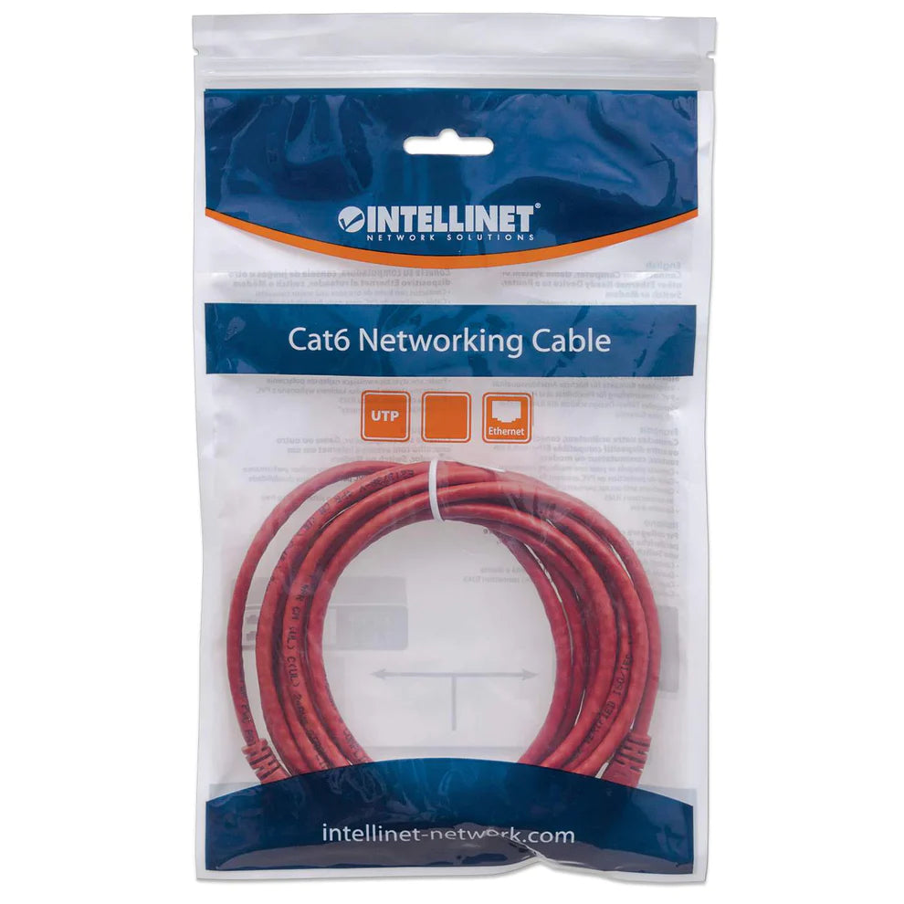 Intellinet IEC-C6-RD-75 networking cable Red 22.5 m Cat6a U/UTP (UTP)