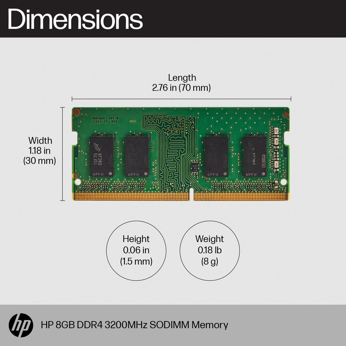 HP 8GB DDR4 3200 SODIMM Memory