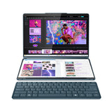 Lenovo Yoga Book 9 13IMU9 Intel Core Ultra 7 155U Hybrid (2-in-1) 33.8 cm (13.3") Touchscreen 2.8K 16 GB LPDDR5x-SDRAM 1 TB SSD Wi-Fi 6E (802.11ax) Windows 11 Home Teal English, French
