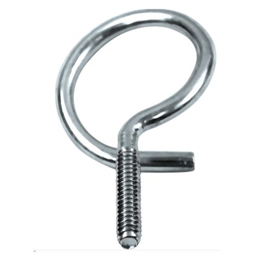 Wavenet Bridle Ring W/Thread, 1 1/2" Diameter, 1/4" Metal, Screw, 100-Pk