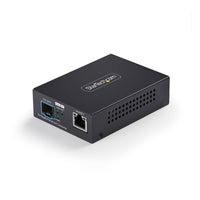 StarTech.com 10GbE Open SFP+ Fiber Media Converter, Standalone 10 Gigabit Ethernet RJ-45 to 10GBASE-X SFP+, Single-Mode / Multi-Mode, 16K Jumbo Frames - TAA