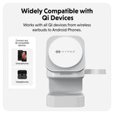 Targus HJ3320WHGL mobile device charger Headphones, Smartphone, Smartwatch White USB Wireless charging Fast charging Indoor