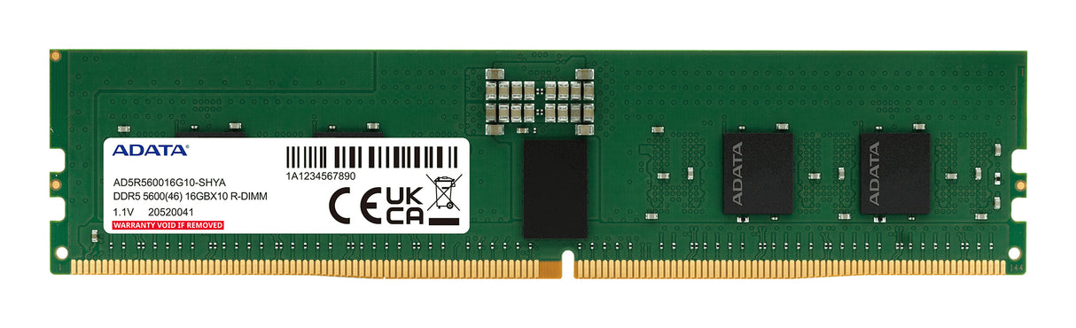 ADATA AD5R560016G10-SHYA memory module 64 GB 1 x 64 GB DDR5 5600 MT/s 288-pin DIMM ECC