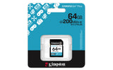 Kingston Technology Canvas Go! Plus 64GB SDXC Canvas Go Plus Gen4 200MB/s C10 UHS-I U3 V30