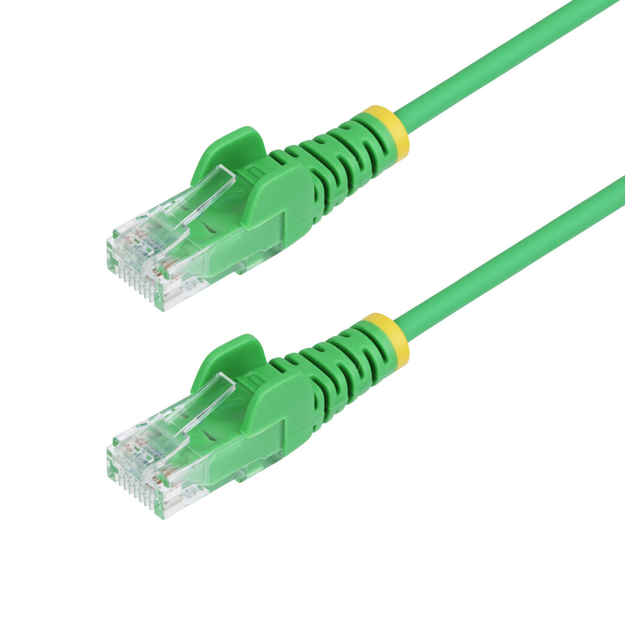 StarTech.com 9in Green Slim CAT6 Ethernet Cable, Snagless, 100W PoE, UTP, LSZH, 28AWG Pure Bare Copper Wire, Slim RJ45 Network Patch Cord w/Strain Reliefs, Individually Tested