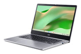 Acer Chromebook CB314-4HT-312G Intel Core i3 N-series i3-N305 35.6 cm (14") Touchscreen Full HD 8 GB LPDDR5-SDRAM 128 GB Flash Wi-Fi 6 (802.11ax) ChromeOS Silver
