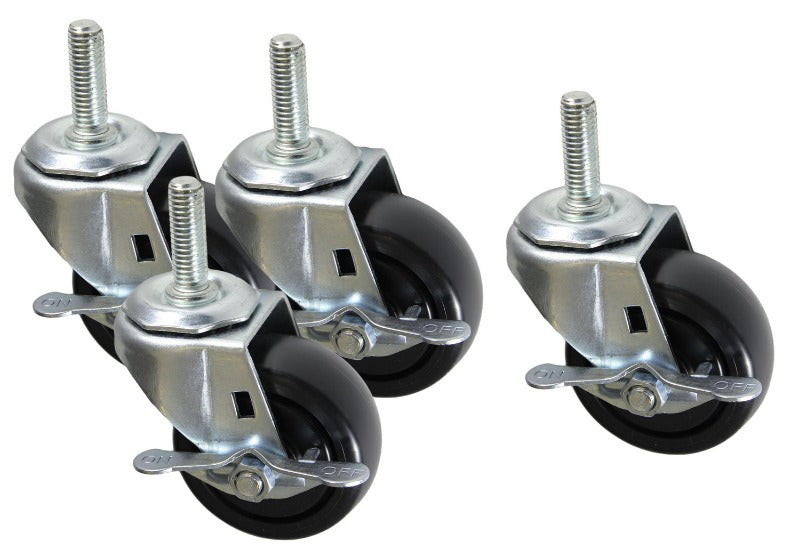 Hammond, RRLDCASTER Series, Light Duty Caster Set for Open Frame Rack