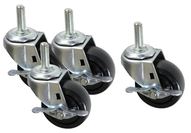 Hammond, RRLDCASTER Series, Light Duty Caster Set for Open Frame Rack