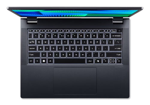 Acer TravelMate P4 TMP414-53-G2-54VK Intel Core 5 120U Laptop 35.6 cm (14") WUXGA 16 GB DDR5-SDRAM 512 GB SSD Wi-Fi 6E (802.11ax) Windows 11 Pro Blue