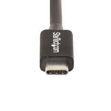 StarTech.com 3.3ft (1m) Thunderbolt 4 Cable - 40Gbps - 100W PD - 4K/8K Video - Intel-Certified Thunderbolt Cable - Compatible w/ USB4/Thunderbolt 3/USB 3.2/USB Type-C/DisplayPort