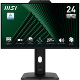 MSI Pro MP242PMG 23.8 Inch Monitor, FHD (1920 x 1080), 120Hz, IPS, 1ms, 1x HDMI 1.4b, 1x DP 1.2a, 1x D-Sub(VGA), 2xUSB 5Gbps Type-A, 1x USB 5Gbps Type-B, Built-in Speakers, Webcam, Anti-Glare, Anti-Flicker, Less Blue light, TÜV Certified, VESA...