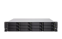 QNAP TS-H1886XU-RP-R2 NAS Rack (3U) Intel® Xeon® D D-1622 32 GB DDR4 0 TB QuTS hero Black, Grey