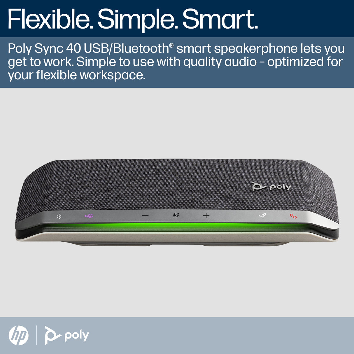 HP Poly Sync 40 Microsoft Teams Certified Speakerphone