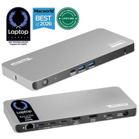 Plugable Technologies USB-C 5-Display Docking Station with HDMI 2.1 and 140W charging