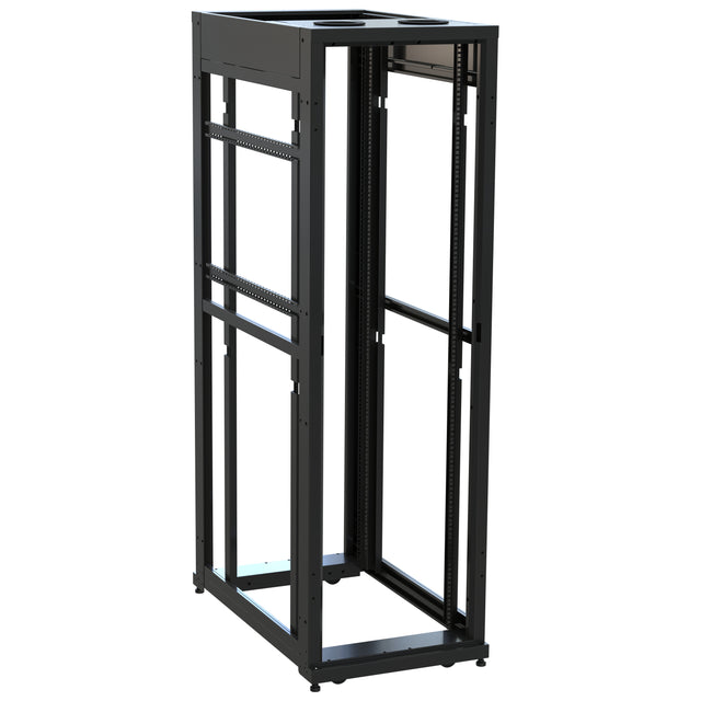 Middle Atlantic 42 RU SNE Series Rack Frame, 42 Inches Deep, 24 Inches Wide with Cage Nut Rackrail