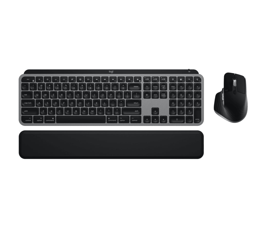 Logitech MX Keys S Combo for Mac keyboard Mouse included Home/Office RF Wireless + Bluetooth QWERTY US English Grey