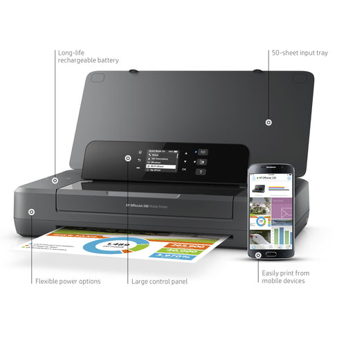 HP Officejet 200 Mobile Wireless Color Printer