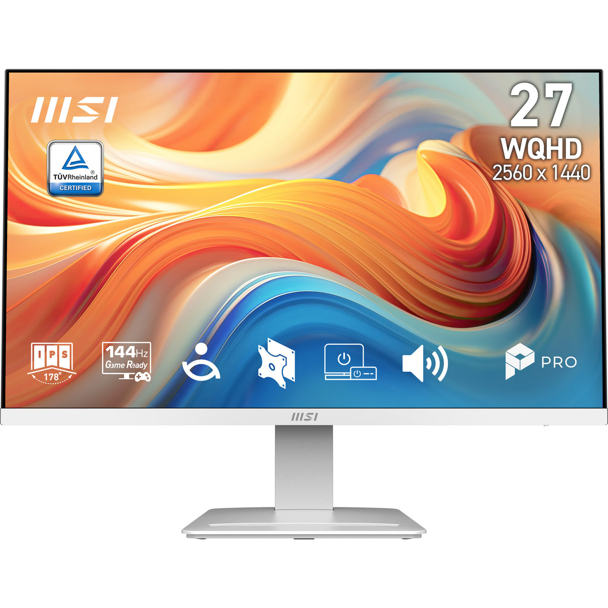 MSI Pro MP273QW E14 computer monitor 68.6 cm (27") 2560 x 1440 pixels Wide Quad HD White