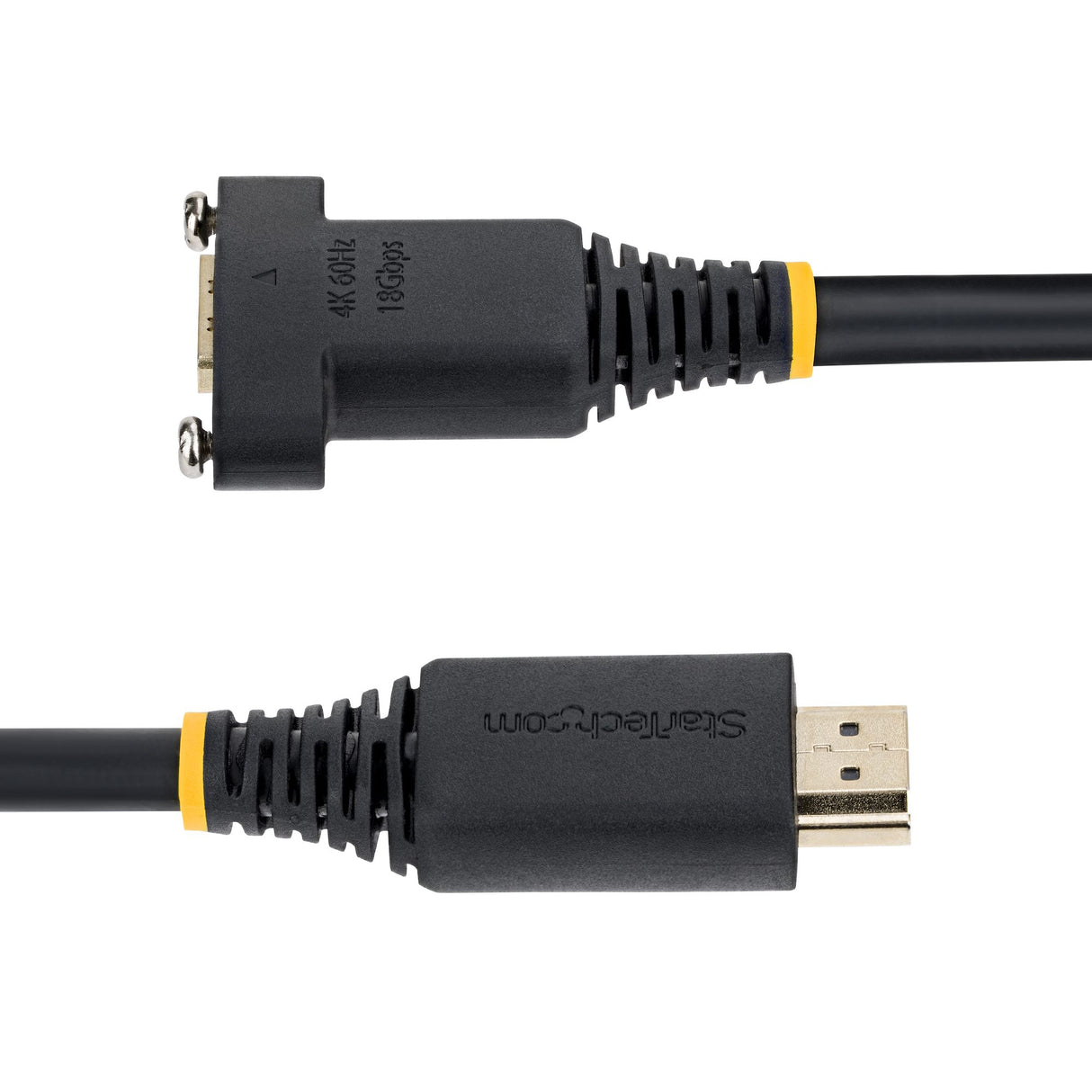 StarTech.com 1m (3ft) Panel Mount HDMI Cable, High Speed HDMI Panel Mount Extension Cable, 4K 60Hz/1440p 144Hz, HDMI Male to Female Panel Mount Adapter Cable