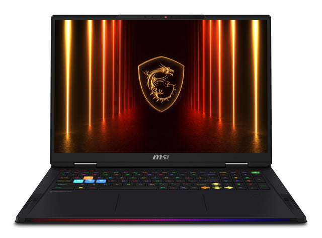 MSI Raider A18 HX A9WIG-082US AMD Ryzen™ 9 9955HX3D Laptop 45.7 cm (18") UHD+ 32 GB DDR5-SDRAM 2 TB SSD NVIDIA GeForce RTX 5080 Wi-Fi 7 (802.11be) Windows 11 Pro Black