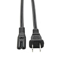 Tripp Lite Power Cord 10A/120V 18AWG 2-Slot 1-15P to C7 6ft