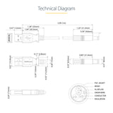 StarTech.com USB to 5.5mm Power Cable - Type N Barrel - 1m
