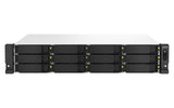 QNAP TS-1264U-RP NAS Rack (2U) Intel® Celeron® 8 GB DDR4 0 TB QNAP QTS Aluminium, Black