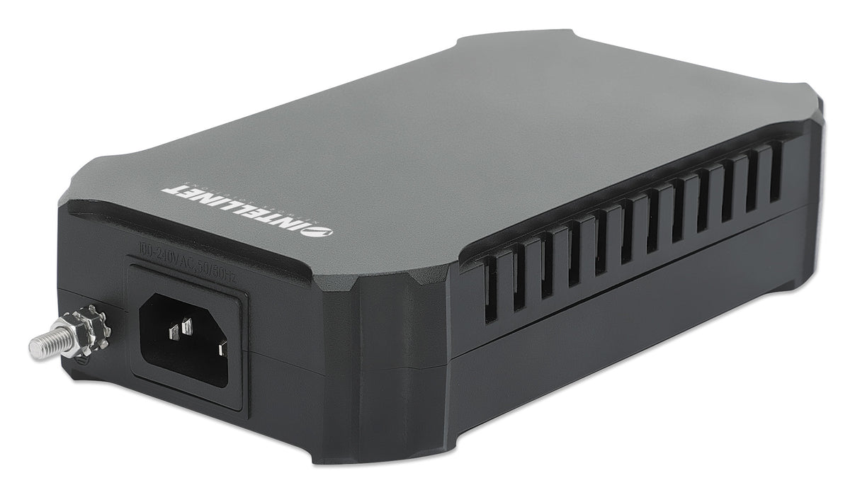 Intellinet 10G PoE++ Injector One 95 W Port, IEEE 802.3bt (4PPoE) Compliant, Metal Housing, Wall-mount Option