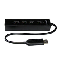 StarTech.com 4 Port Portable SuperSpeed USB 3.0 Hub with Built-in Cable - 5Gbps