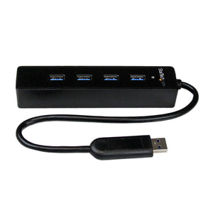 StarTech.com 4 Port Portable SuperSpeed USB 3.0 Hub with Built-in Cable - 5Gbps