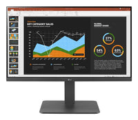 LG 24BR650B-C computer monitor 60.5 cm (23.8") 1920 x 1080 pixels Full HD LED Grey