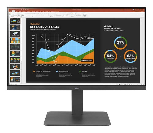 LG 24BR650B-C computer monitor 60.5 cm (23.8") 1920 x 1080 pixels Full HD LED Grey