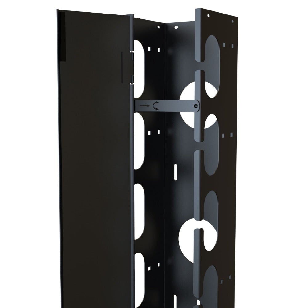 Rack Basics RB-VCM Series, Vertical Rack Cable Manager with Door, 89in 48U