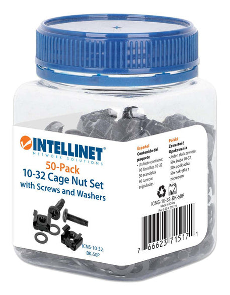 Intellinet 715171 rack accessory Cage nuts pack