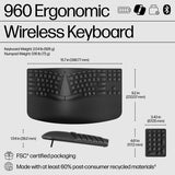 HP 960 Ergonomic Wireless Keyboard