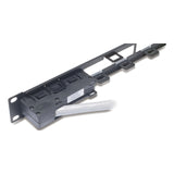 APC Data Distribution 1U Panel, Holds 4 each Data Distribution Cables for a Total of 24 Ports