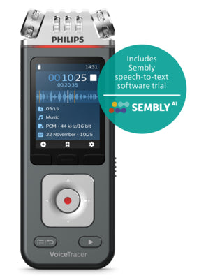 Philips VoiceTracer Black, Grey