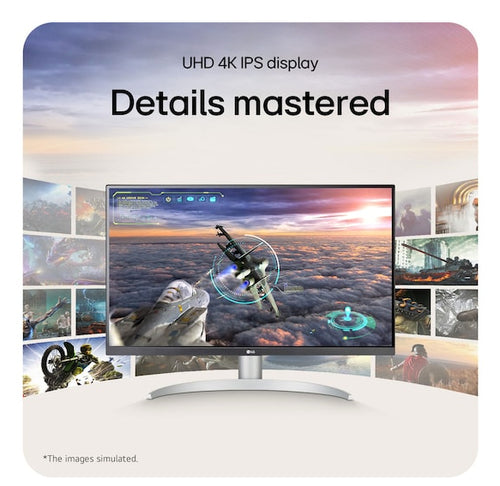 LG 27UP650K-W computer monitor 68.6 cm (27") 3840 x 2160 pixels 4K Ultra HD White