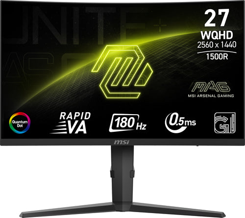 MSI MAG 275CQRFDE QD E2 computer monitor 68.6 cm (27") 2560 x 1440 pixels Wide Quad HD Black