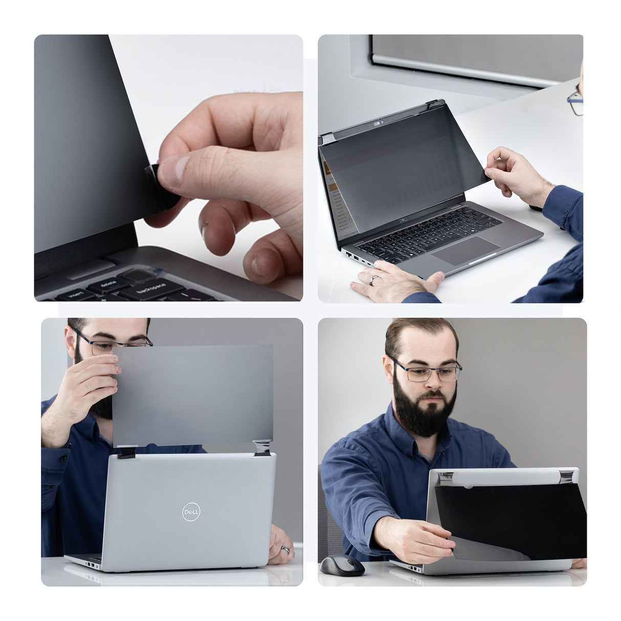 StarTech.com 13.3-inch 16:10 Bright Privacy Screen Filter with Touch, Flip-Over, 75% Light Transmittance, Anti-Glare Privacy Filter, +/- 30 Deg. View Angle