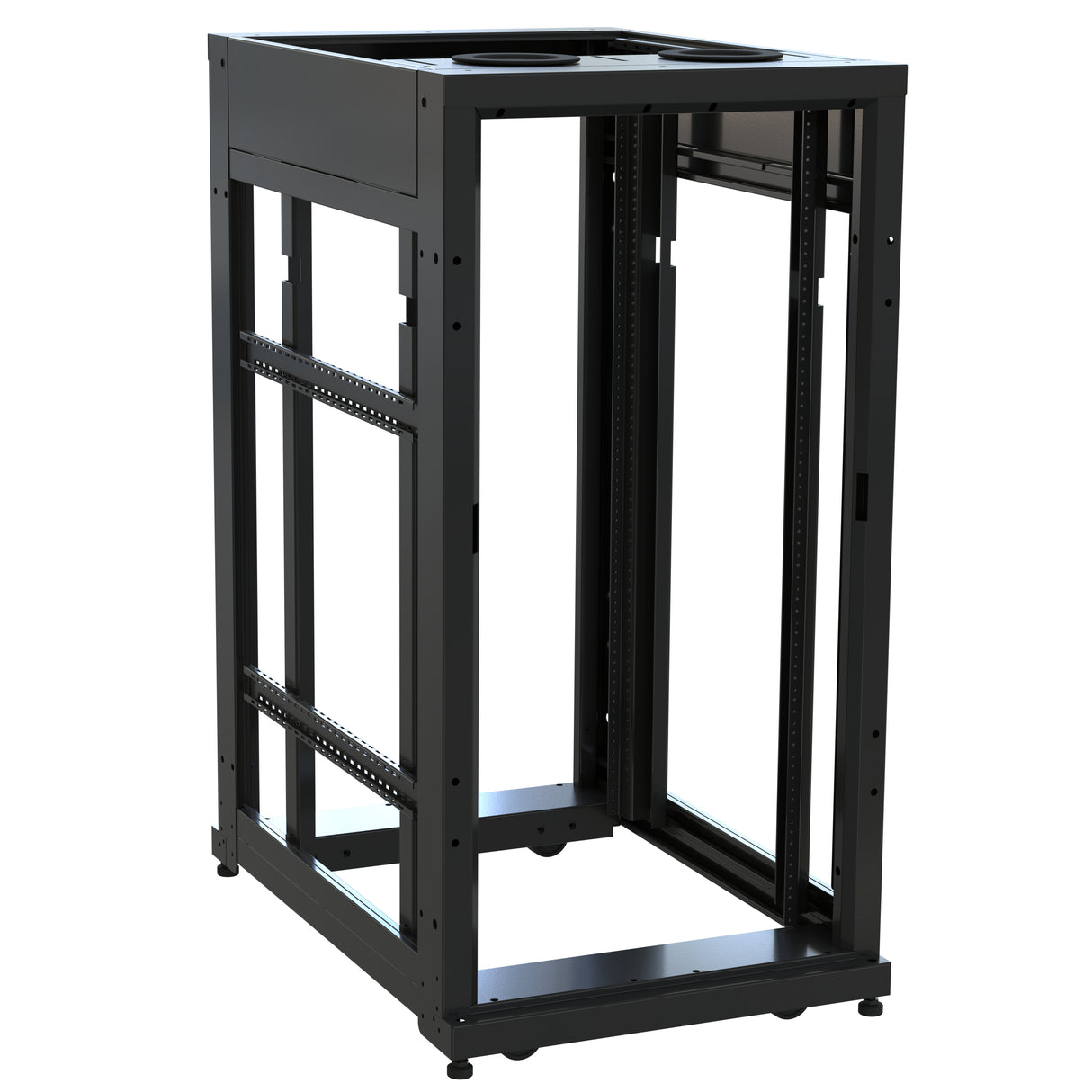Middle Atlantic 24 RU SNE Series Rack Frame, 36 Inches Deep, 24 Inches Wide with 10-32 Rackrail
