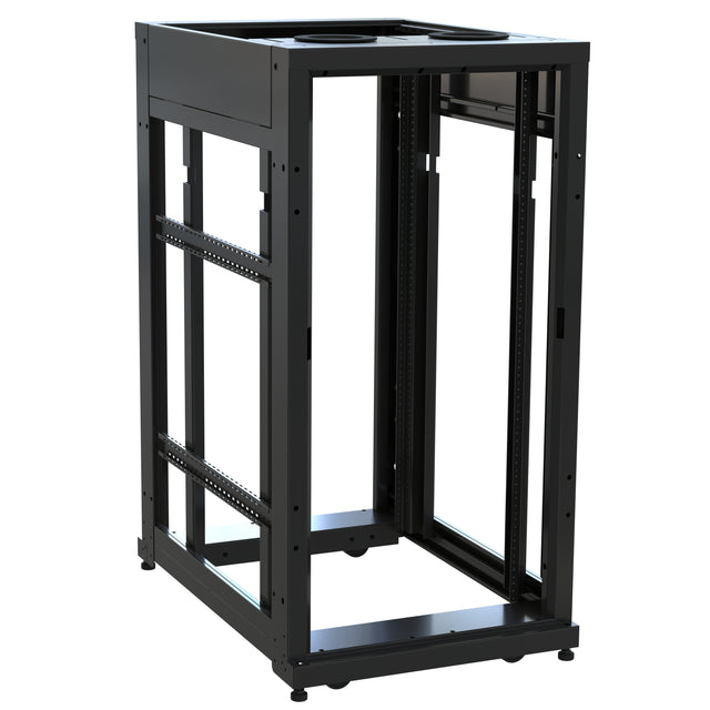 Middle Atlantic 24 RU SNE Series Rack Frame, 36 Inches Deep, 24 Inches Wide with 10-32 Rackrail