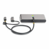 StarTech.com 2-Port USB-C Hub with Ethernet and RS-232, Attached USB-C to USB-A Dongle, 100W PD Pass-Through, 2x USB-A 5Gbps, Gigabit Ethernet, RS232 Serial (FTDI)
