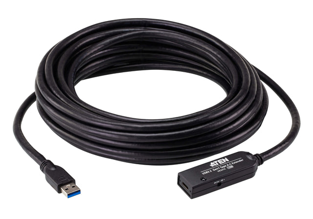 ATEN UE331C USB cable USB 3.2 Gen 1 (3.1 Gen 1) 10 m USB A 5 Gbit/s Black